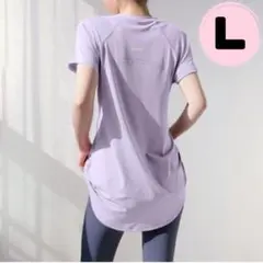 半袖　Tシャツ　ロング丈　フィットネス　ウェア　ジム　ヨガ　トレーニング