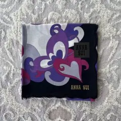 ANNA SUI ハンカチ ハート 蝶 大判 未使用品
