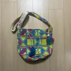 bindu 幾何学模様 ショルダーバッグ タッセル付きのサムネイル
