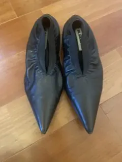 JILSANDER ジルサンダー ブラックレザー パンプス　36のサムネイル