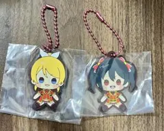 絢瀬絵里　矢澤にこ　ラバーキーホルダー　ラブライブ　もちどる　μ's