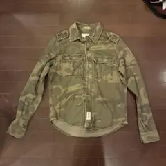 Abercrombie & Fitch 迷彩　ミリタリー　長袖シャツ S