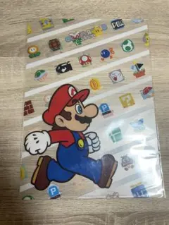 【新品未使用】マリオ　クリアファイル