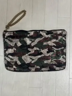 TODAYFUL カモフラージュ スパンコール クラッチバッグ⭐︎極美品⭐︎迷彩