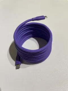 USB-C to USB-C シリコンケーブル 2.0m パープル CIO
