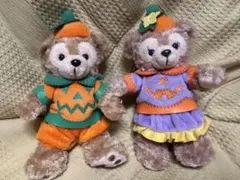 ダッフィー&シェリーメイ ハロウィン ぬいぐるみバッジ