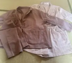 ブラウン・チェック柄セットアップ