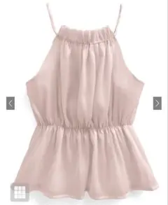 GRL ホルターネック オーガンジー ペプラムトップス [ac2397]