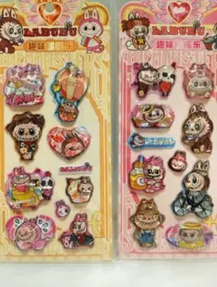 F48)新品２枚セット　ウォーターボンボンシール ラブブ/シャカシャカ