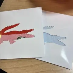 ラコステ　タオルハンカチ 2個セット
