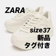 【完売品】ZARA フェイクパールプラットフォームスニーカー 37 新品のサムネイル