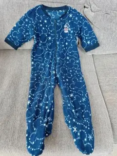 ユニクロ☆ミッキー・マウス☆フリースペースロンパース（ネイビー）