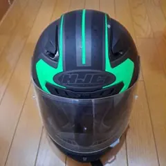 HJC フルフェイスヘルメット マットブラック グリーン
