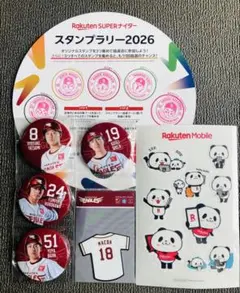 【匿名発送】楽天イーグルス 缶バッジ ステッカーセットのサムネイル