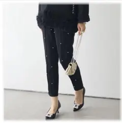 veriteセンターシーム ランダムパールパンツ 総ゴムfのサムネイル