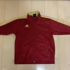 adidas 赤 黄色 ジャージ　kids