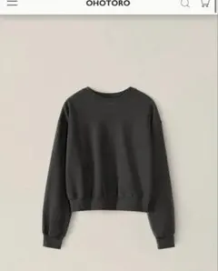 ohotoro Reverse MTM charcoal トレーナー