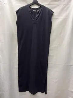 ITEMS URBANRESEARCH ブラック ノースリーブ ロングワンピース