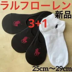 C950新品ラルフローレンPOLOソックス26〜29フットカバー&アンクル3➕1のサムネイル