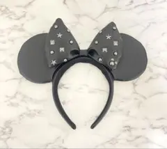 スタッズ付きブラックミニーカチューシャ