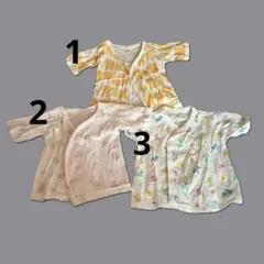 ベビー肌着、短肌着3点セット