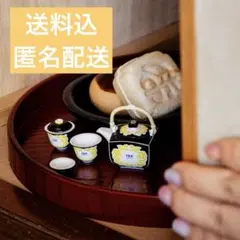 新品未開封 上出長右衛門窯 ミニチュアコレクション 角急須 蓋碗セット ガチャ