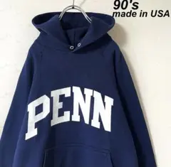USA製 古着 90's ペンシルベニア 大学 カレッジ スウェット パーカーのサムネイル