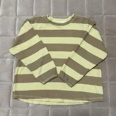 ピードットプルミエ 110cm 長袖ストレッチTシャツ ボーダー