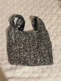 カラビナ付きスパンコールBAG