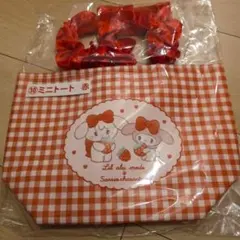 1番くじサンリオキャラクターズ ミニトート 赤 セブン