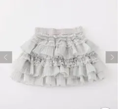 ナイスクラップ フレアミニスカート グレー