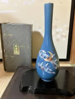 中国 古七宝琺瑯彩 花鳥文瓶 時代箱付 U R4899 - メルカリ