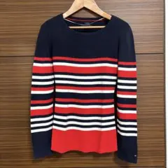 TOMMY HILFIGER 長袖 ニット ボーダー柄のサムネイル