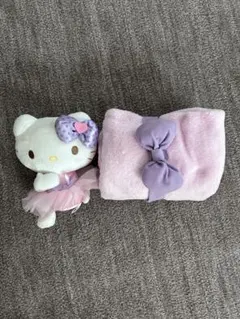 ハローキティ バレリーナぬいぐるみとタオルセットのサムネイル
