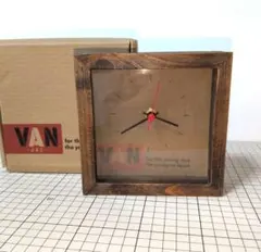 ㉖新品未使用VANJACヴァンヂャケット壁掛け時計ふち無し黒 径約30cm