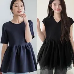 【完売品】ペプラムトップス2点set