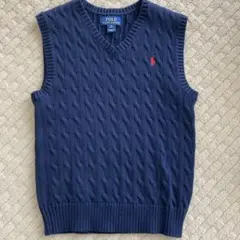 Polo Ralph Lauren ネイビー Vネック ベスト M