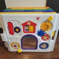 日本育児　ミュージカルキッズランドDX 8面式　多色ベビーサークル 知育