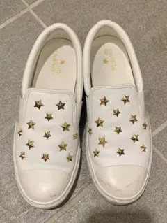 コンバース　スリッポン　リアルレザー