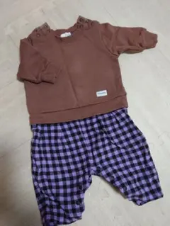 ビールーム ナルミヤ セパレート風 カバーオール 長袖