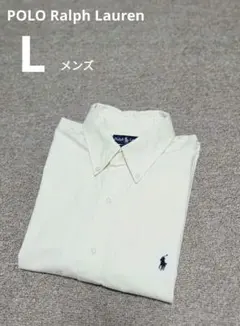 Polo Ralph Lauren メンズ シャツ L ボタンダウン アイボリー