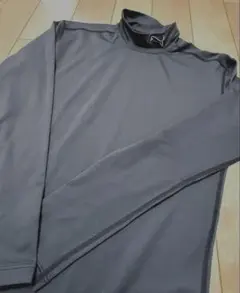 PUMA モックネック ハイネック 長袖インナーウェアアンダーウェア ブラックM