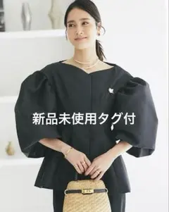 SEVENTENセブンテンバイミホカワヒト ハートボタンパフスリーブ 