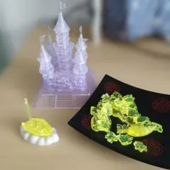 クリスタルパズル 城と三日月セット 立体3Dパズルのサムネイル