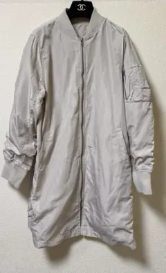 ベージュ MA-1スタイル ジャケット Mサイズ