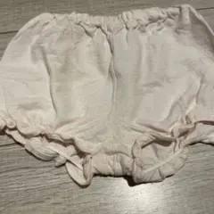 フリル付き薄いピンクパンツ 80