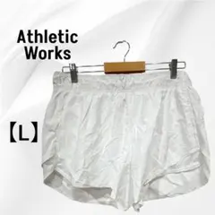 Athletic Works【L】ホワイト ランニング　インナーショーツ 付