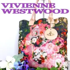 Vivienne Westwood オーブ フラワープリント・トートバッグ - メルカリ
