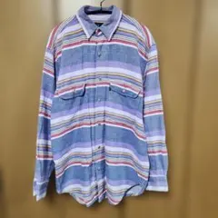 古着　マルチボーダー　シャツ