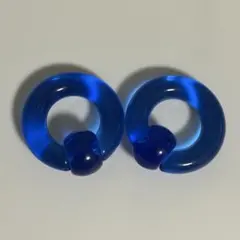 青色 アクリル CBR ピアス セット